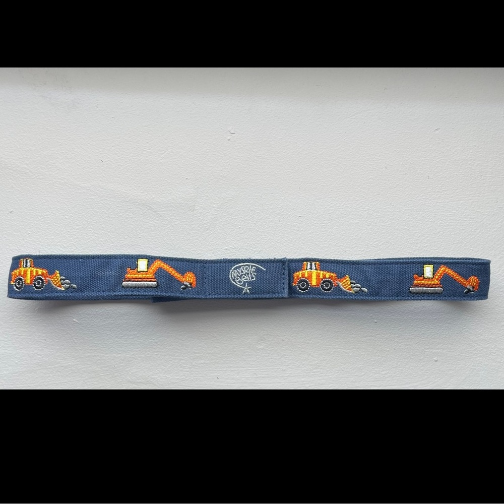 Myself Boys Adaptive Belt kids bulldozer dump truck construction Sz 7/8 Preowned